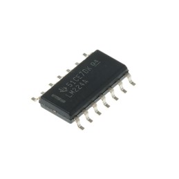 10 pcs - LM224AD Texas Instruments, Precision, Op Amp, 1.2MHz, 5 - 28 V, 14-Pin SOIC
