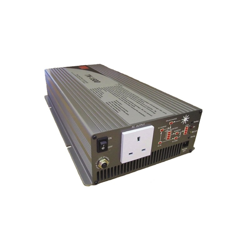 1 pcs - MEAN WELL Pure Sine Wave 1500W Power Inverter, 10.5 - 15V dc Input, 230V ac Output