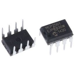 10 pcs - Microchip MCP2561-E/P, CAN Transceiver 1Mbps IEC 61000-4-2, 8-Pin PDIP