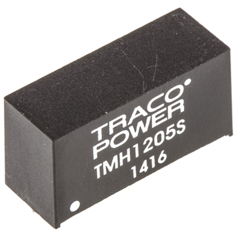 1 pcs - TRACOPOWER TMH DC-DC Converter, 5V dc/ 400mA Output, 10.8 - 13.2 V dc Input, 2W, Through Hole, +85°C Max Temp