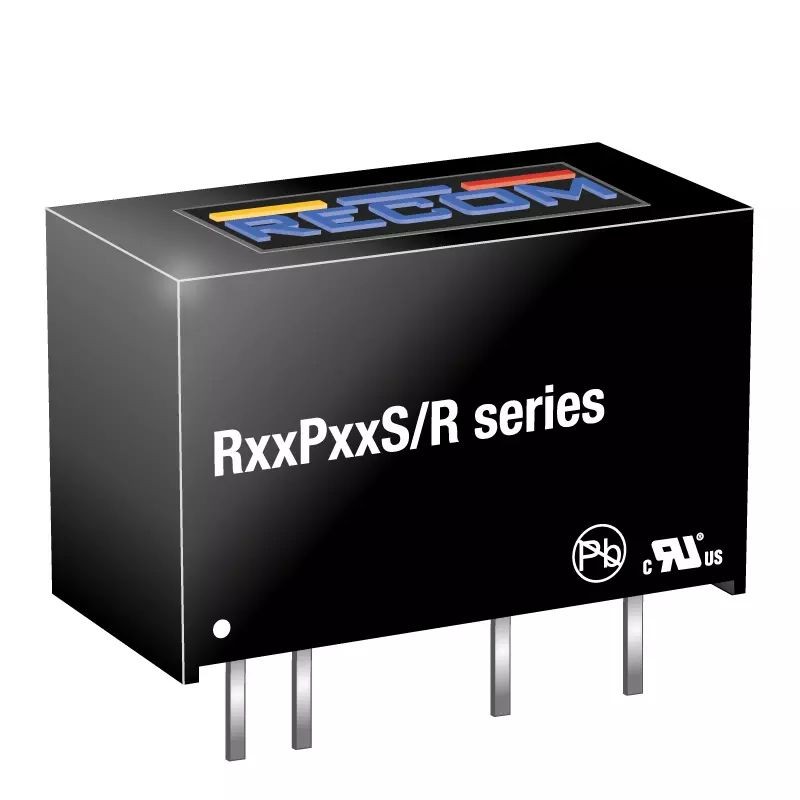1 pcs - Recom RxxPxx/R DC-DC Converter, 12V dc/ 84mA Output, 10.8 - 13.2 V dc Input, 1W, Through Hole, +85°C Max Temp