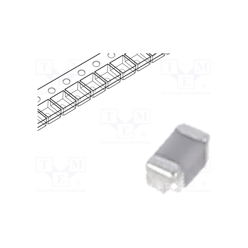 100 pcs x MURATA - GRM1555C1H821JA01J - Capacitor: ceramic, MLCC, 820pF, 50V, C0G (NP0), ±5%, SMD, 0402