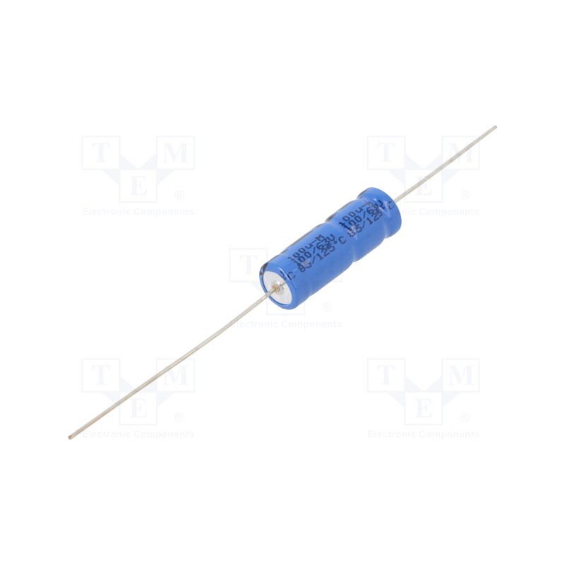 1 pcs x VISHAY - MAL211818101E3 - Capacitor: electrolytic, THT, 100uF, 63VDC, Ø10x30mm, ±20%, 8000h