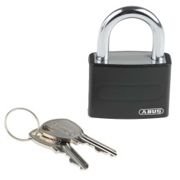 1 pcs - ABUS Key Weatherproof Aluminium, Steel Safety Padlock, 6.5mm Shackle, 43mm Body