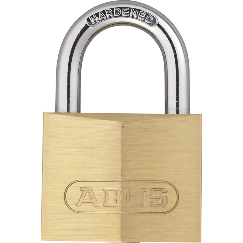 1 pcs - ABUS Key Weatherproof Brass Padlock, 6mm Shackle, 39mm Body