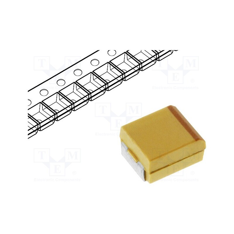 250 pcs x KEMET - T495D227K010ATE045 - Capacitor: tantalum, low ESR, 220uF, 10VDC, SMD, D, 2917, ±10%, 45mΩ