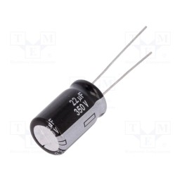 1 pcs x PANASONIC - EEUEB2V220 - Capacitor: electrolytic, THT, 22uF, 350VDC, Ø12.5x20mm, Pitch: 5mm