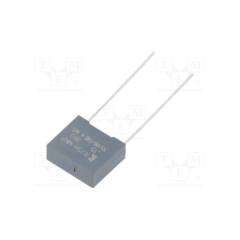 2 pcs x KEMET - R75GF315050H0J - Capacitor: polypropylene, 150nF, 13x5x11mm, THT, ±5%, 10mm, 160VDC