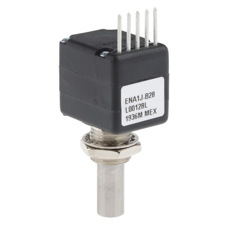 5 pcs - Bourns 5V dc 128 Pulse Optical Encoder with a 6.35 mm Round Shaft, Bracket Mount