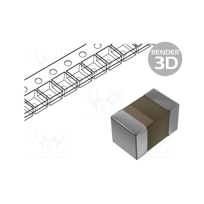 500 pcs x KYOCERA AVX - TACR106M016XTA - Capacitor: tantalum, 10uF, 16VDC, SMD, R, 0805, ±20%, -55÷125°C