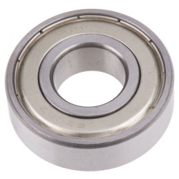 1 pcs - RS PRO 6203-2Z Single Row Deep Groove Ball Bearing- Both Sides Shielded 17mm I.D, 40mm O.D