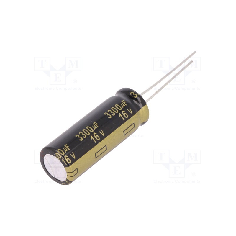 1 pcs x PANASONIC - EEUFM1C332L - Capacitor: electrolytic, low ESR, THT, 3300uF, 16VDC, Ø12.5x35mm