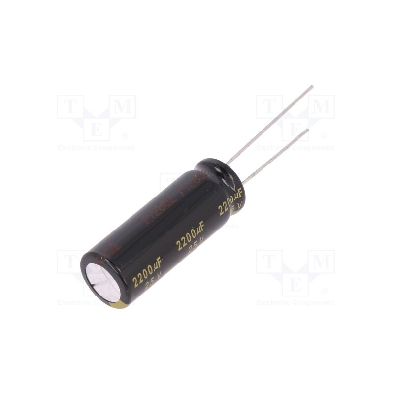 1 pcs x PANASONIC - EEUFM1E222L - Capacitor: electrolytic, low ESR, THT, 2200uF, 25VDC, Ø12.5x35mm