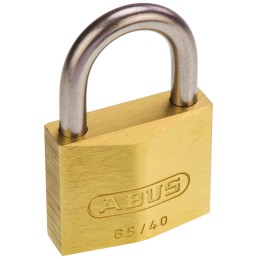 1 pcs - ABUS Key Weatherproof Brass, Stainless Steel Weatherproof Padlock, Keyed Alike, 6.5mm Shackle, 40mm Body