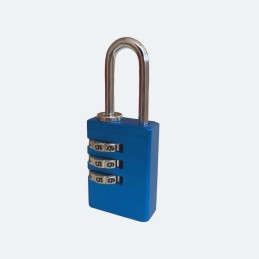 1 pcs - RS PRO Combination Aluminium Combination Padlock, 3mm Shackle, 23mm Body