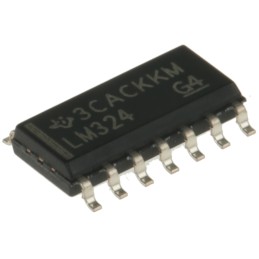 10 pcs - LM324D Texas Instruments, Precision, Op Amp, 1.2MHz, 5 - 28 V, 14-Pin SOIC
