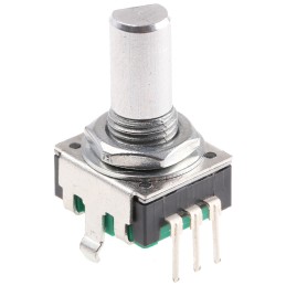 10 pcs - Bourns 24 Pulse Incremental Mechanical Rotary Encoder with a 6 mm Flat Shaft, Through Hole