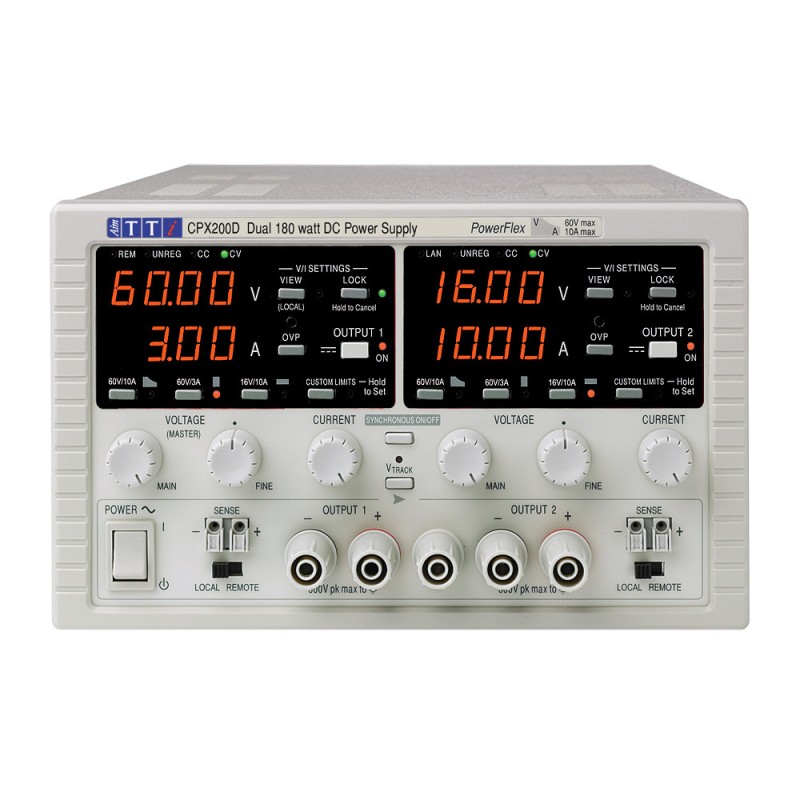 1 pcs - Aim-TTi CPX Series Digital Bench Power Supply, 0 - 60V, 0 - 10A, 2-Output, 360W - UKAS Calibrated