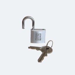 1 pcs - RS PRO Key Aluminium, Stainless Steel Padlock, Keyed Alike, 5mm Shackle, 30mm Body
