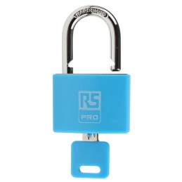 1 pcs - RS PRO Key Weatherproof Brass Padlock, 6mm Shackle, 43mm Body