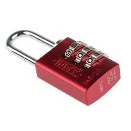 1 pcs - ABUS 145/20 Combination Weatherproof Aluminium, Steel Safety Padlock, 3mm Shackle, 20mm Body