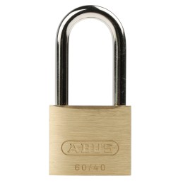 1 pcs - ABUS Key Weatherproof Brass, Steel Padlock, Keyed Alike, 6mm Shackle, 40mm Body