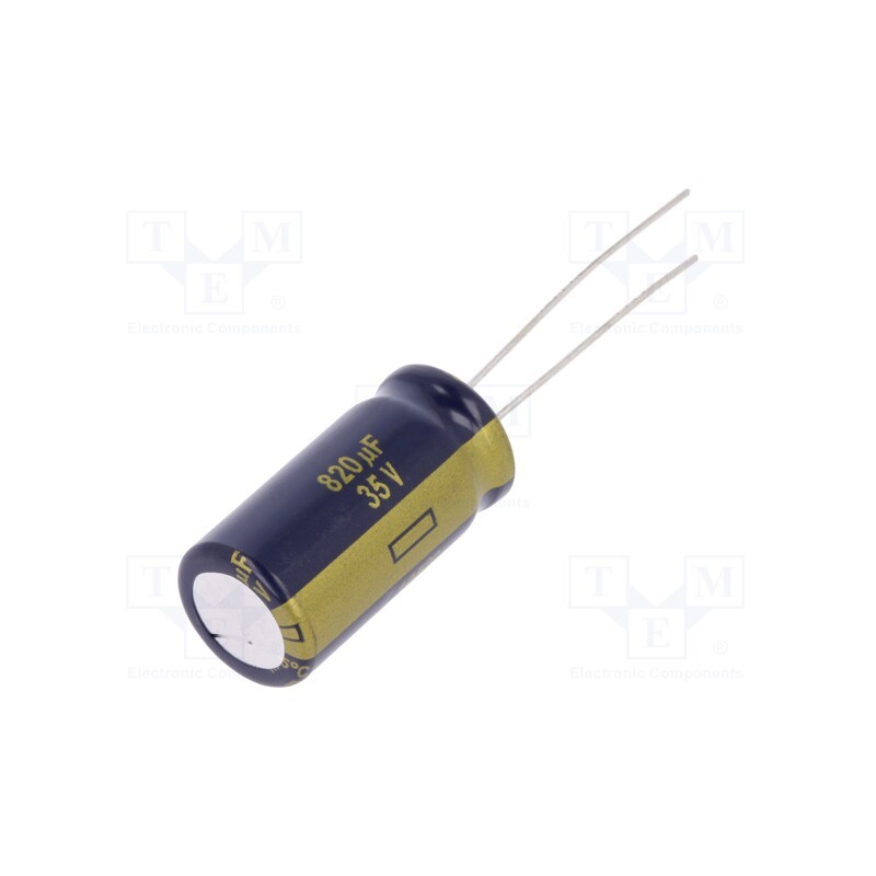 1 pcs x PANASONIC - EEUFC1V821L - Capacitor: electrolytic, low ESR, THT, 820uF, 35VDC, Ø12.5x25mm