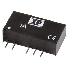 1 pcs - XP Power IA DC-DC Converter, ±5V dc/ ±100mA Output, 10.8 - 13.2 V dc Input, 1W, Through Hole, +85°C Max Temp