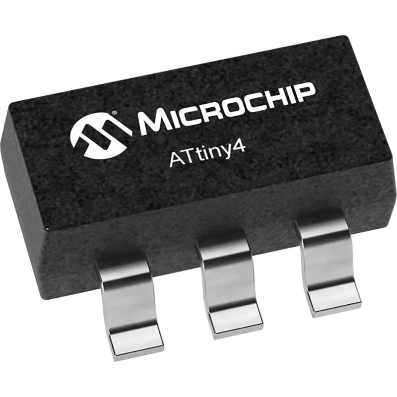 25 pcs - Microchip ATTINY4-TSHR, 8bit AVR Microcontroller, ATtiny4, 20MHz, 8 kB Flash, 6-Pin SOT-23