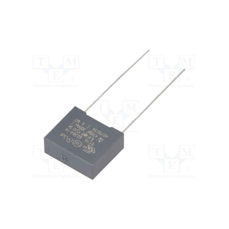 2 pcs x KEMET - R413F147050T1K - Capacitor: polypropylene, 4.7nF, 13x11x5mm, THT, ±10%, 10mm, 300VAC