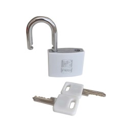 1 pcs - RS PRO Key Aluminium, Steel Padlock, Keyed Alike, 6mm Shackle, 43mm Body