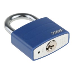 1 pcs - ABUS Key Weatherproof Aluminium, Steel Safety Padlock, Keyed Alike, 6.5mm Shackle, 43mm Body