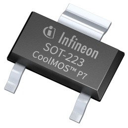 25 pcs - N-Channel MOSFET, 8.5 A, 700 V, 3-Pin SOT-223 Infineon IPN70R600P7SATMA1