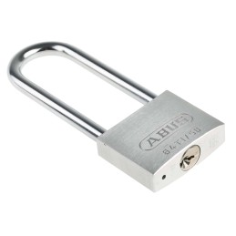 1 pcs - ABUS 64TI Key Weatherproof Titanium Weatherproof Padlock, 8mm Shackle, 50mm Body