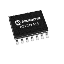 25 pcs - Microchip ATTINY414-SSN, 8bit AVR Microcontroller, ATtiny414, 20MHz, 4 kB Flash, 14-Pin SOIC