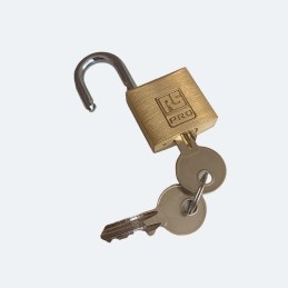 1 pcs - RS PRO Key Weatherproof Brass, Stainless Steel Padlock, Keyed Alike, 5mm Shackle, 30mm Body