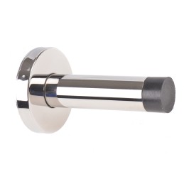 1 pcs - RS PRO Silver Stainless Steel Base-Board Door Stop, 80mm Long