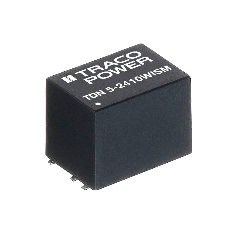 1 pcs - TRACOPOWER TDN 5WISM DC-DC Converter, ±15V dc/ ±168mA Output, 9 - 36 V dc Input, 5W, Surface Mount, +75°C Max