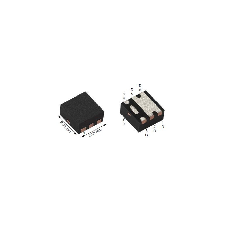 25 pcs - P-Channel MOSFET, 12 A, 30 V PowerPAK SC-70 Vishay SIA4263DJ-T1-GE3