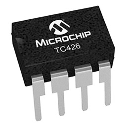 10 pcs - Microchip TC426CPA, MOSFET 2, 1.5 A, 18V 8-Pin, PDIP