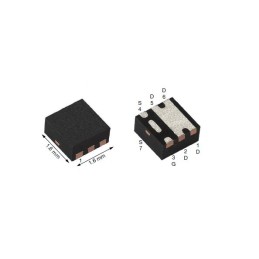 25 pcs - P-Channel MOSFET, 4.5 A, 30 V PowerPAK SC-75 Vishay SIB4317EDK-T1-GE3