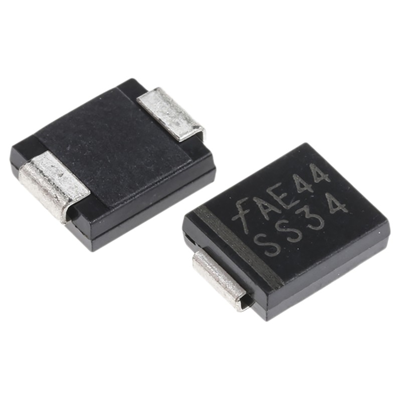 25 pcs - onsemi 40V 3A, Schottky Diode, 2-Pin DO-214AB SS34