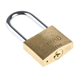 1 pcs - ABUS Key Weatherproof Brass, Steel Padlock, Keyed Alike, 6mm Shackle, 65mm Body