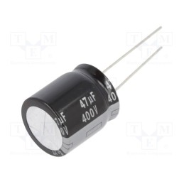 1 pcs x PANASONIC - EEUED2G470S - Capacitor: electrolytic, THT, 47uF, 400VDC, Ø18x20mm, Pitch: 7.5mm