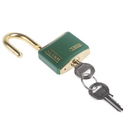 1 pcs - ABUS Key Weatherproof Brass Safety Padlock, Keyed Alike, 6mm Shackle, 40mm Body