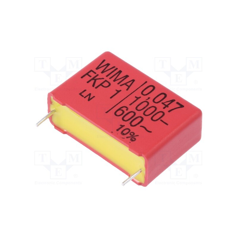 1 pcs x WIMA - FKP1O124706B00KSSD - Capacitor: polypropylene, 47nF, 11x21x31.5mm, THT, ±10%, 27.5mm