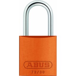 1 pcs - ABUS 72/30 Key Weatherproof Aluminium, Steel Safety Padlock, 4.4mm Shackle, 31.8mm Body