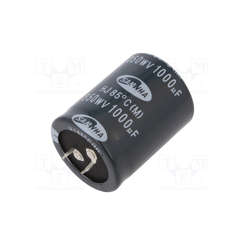1 pcs x SAMWHA - HJ2V108M35045HA100 - Capacitor: electrolytic, SNAP-IN, 1000uF, 350VDC, Ø35x45mm, ±20%