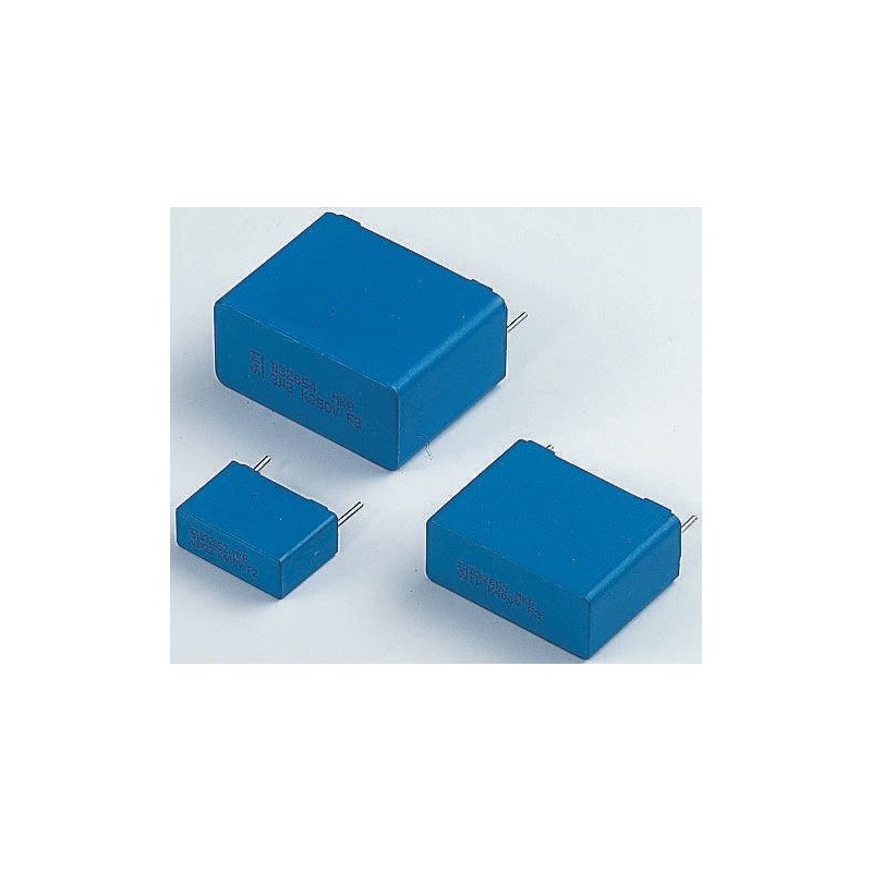 50 pcs - EPCOS B32529 Polyester Film Capacitor, 40 V ac, 63 V dc, ±5%, 470nF, Through Hole