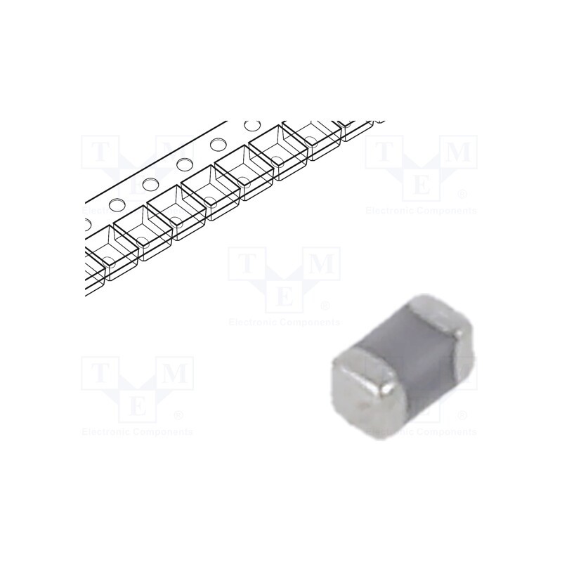 100 pcs x MURATA - GRM1555C1H821GA01D - Capacitor: ceramic, MLCC, 820pF, 50V, C0G (NP0), ±2%, SMD, 0402